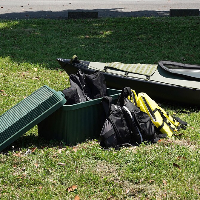 like-it ライクイット スタックアップコンテナー 83 インナーボックスセット  コンテナボックス 大容量 ガレージ 収納 防災 アウトドア キャンプ用品 ガーデニング用品 ストッカー ポリプロピレン  