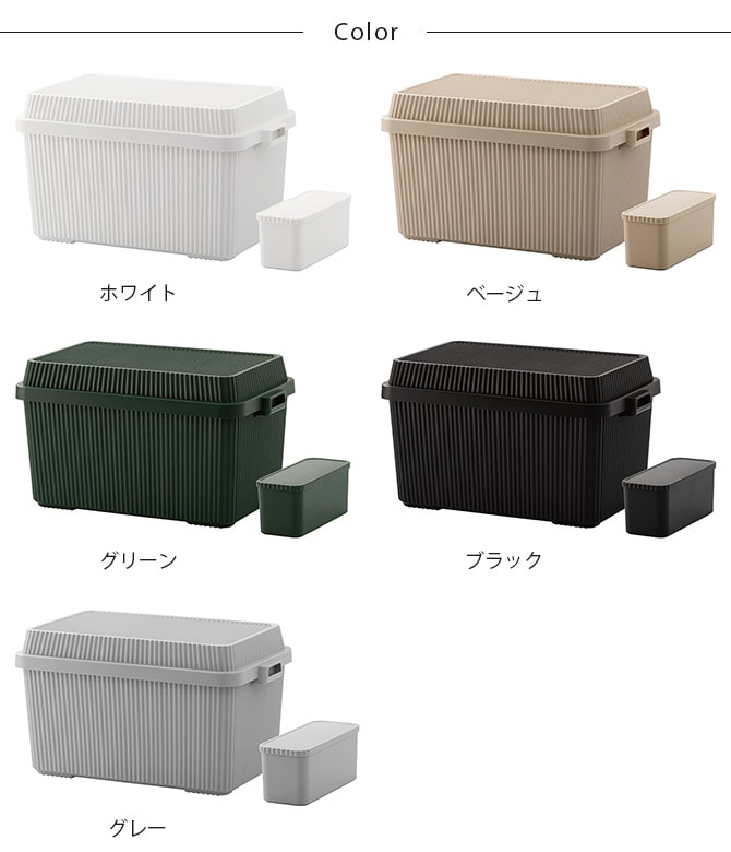 like-it ライクイット スタックアップコンテナー 83 インナーボックスセット  コンテナボックス 大容量 ガレージ 収納 防災 アウトドア キャンプ用品 ガーデニング用品 ストッカー ポリプロピレン  