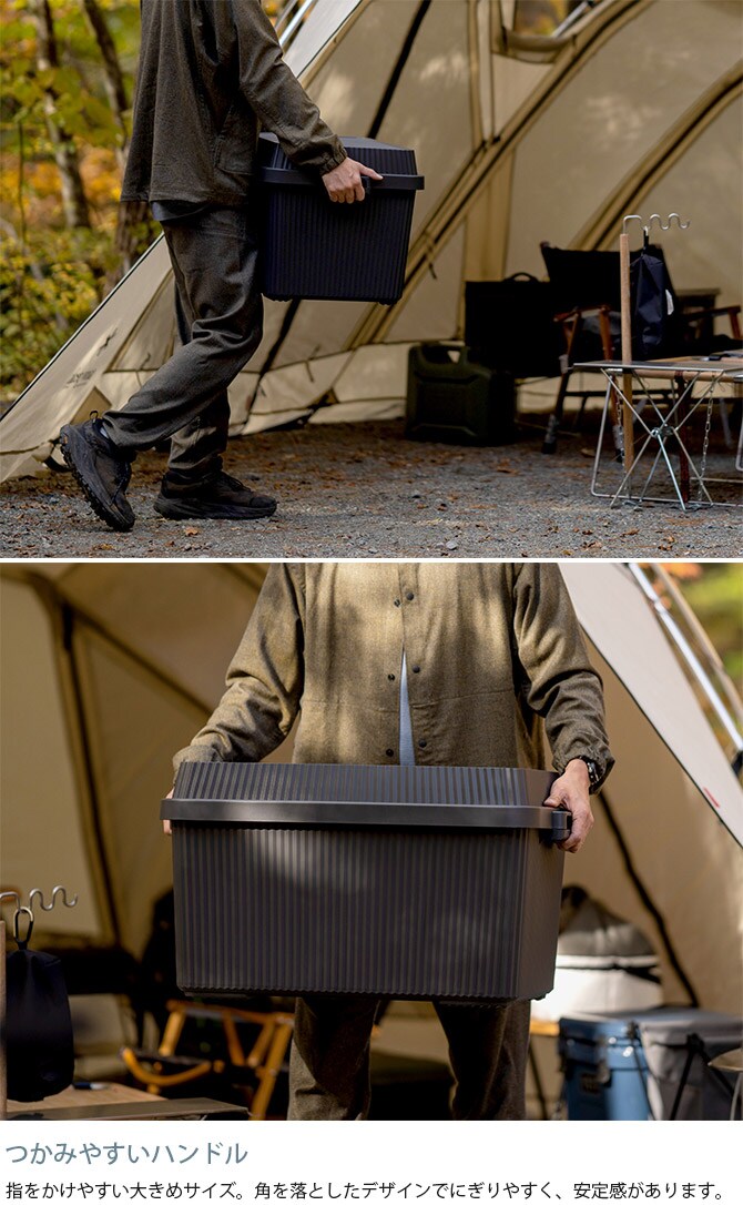 like-it ライクイット スタックアップコンテナー 83 インナーボックスセット  コンテナボックス 大容量 ガレージ 収納 防災 アウトドア キャンプ用品 ガーデニング用品 ストッカー ポリプロピレン  