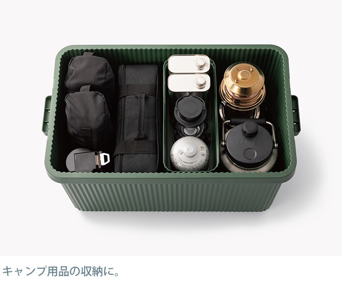 like-it ライクイット スタックアップコンテナー 83 インナーボックスセット  コンテナボックス 大容量 ガレージ 収納 防災 アウトドア キャンプ用品 ガーデニング用品 ストッカー ポリプロピレン  