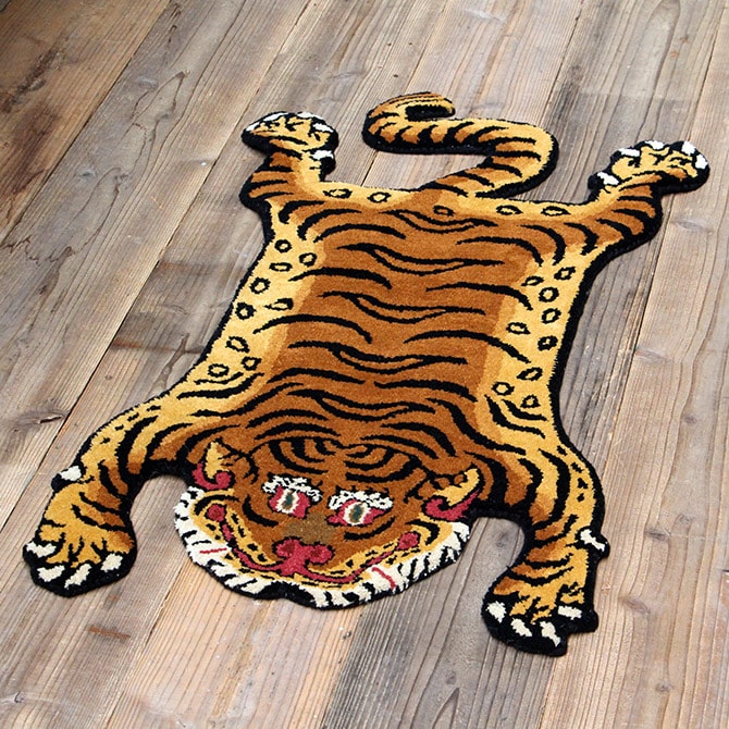 DETAIL ディテール TIBETAN タイガーラグ S