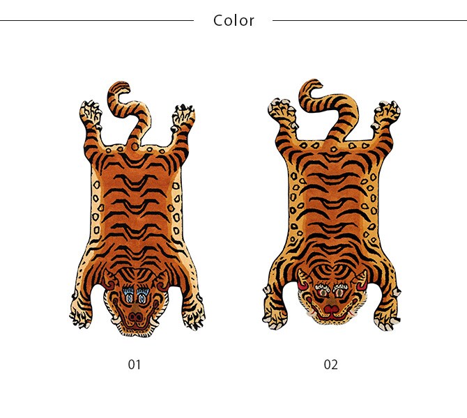 DETAIL ディテール TIBETAN タイガーラグ L