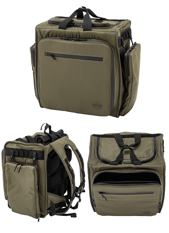 MANDARINE BROTHERS マンダリンブラザーズ エクスパンダブルバックパック 犬用 猫用 ペットキャリー リュック バックパック 簡易ケージ 災害時 避難 拡張 かっこいい