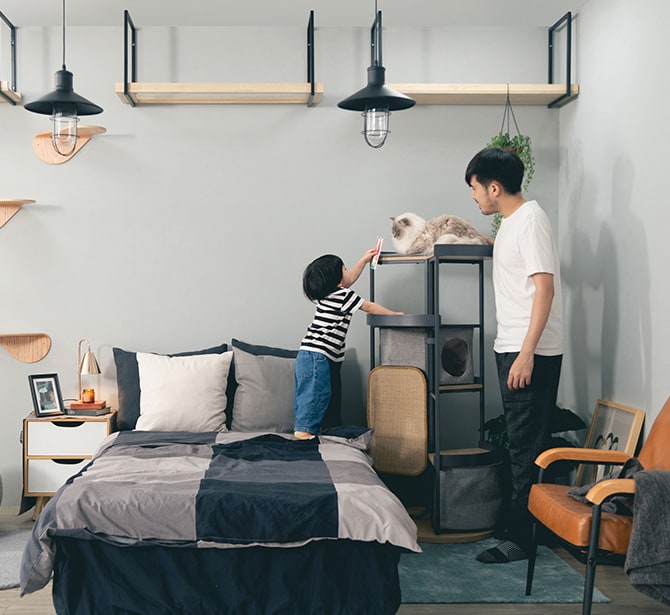 MYZOO マイズー LOOP TOWER スパイラルキャットタワー 猫 キャットタワー 据え置き おしゃれ コンパクト 円形