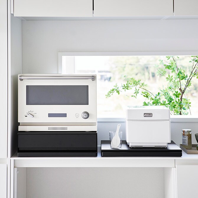 tower タワー キッチン家電下スライドテーブル 