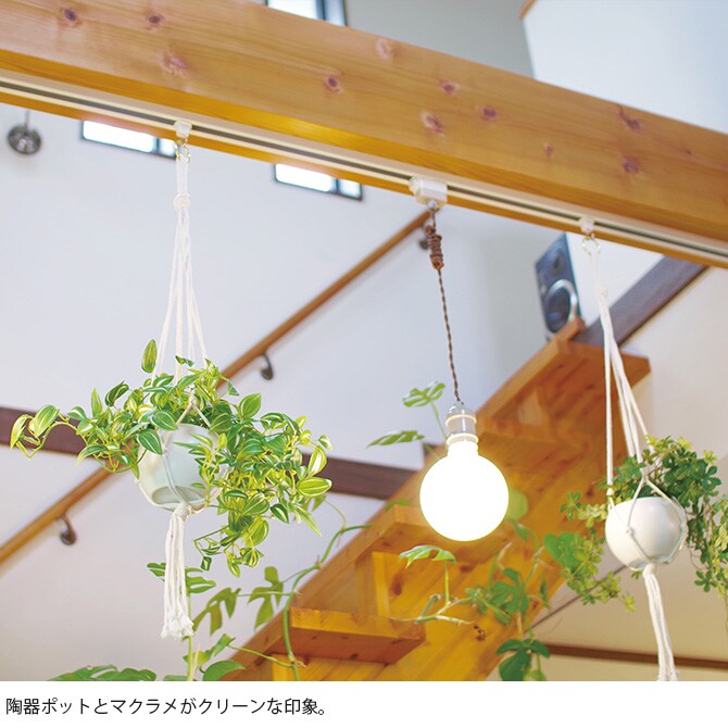 消臭アーティフィシャルグリーン マクラメハンギング