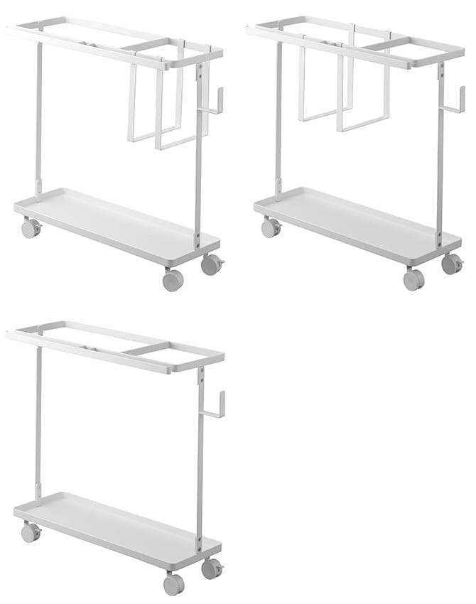 tower タワー キャスター付きフィットネス収納ラック