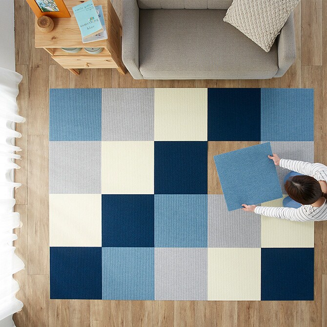 ペット用撥水タイルマット 45×45cm 同色20枚入り 