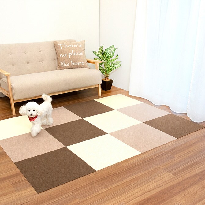 ペット用撥水タイルマット 45×45cm 同色20枚入り 