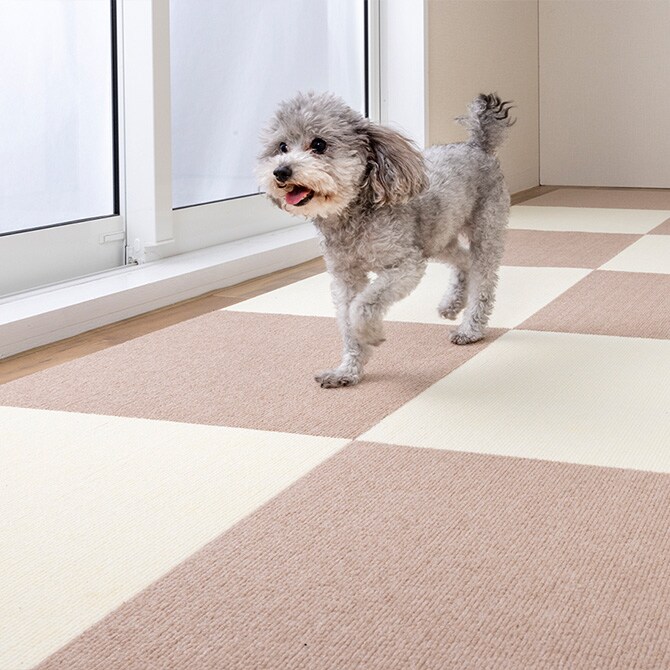 ペット用撥水タイルマット 45×45cm 同色20枚入り 