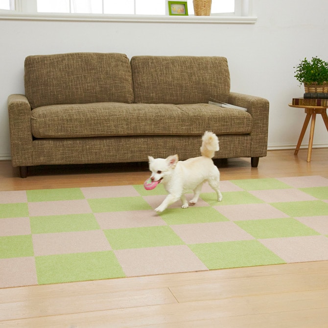 ペット用撥水タイルマット 30×30cm 同色40枚入 