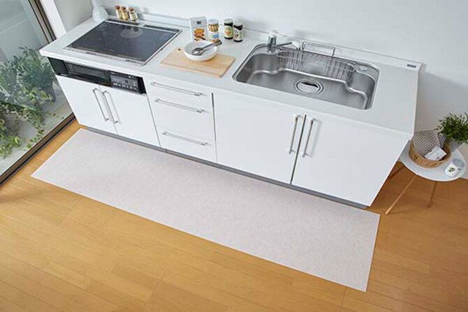 吸着 拭けるキッチンマット 60×240cm 