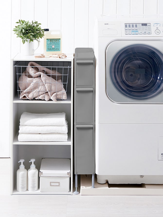 like-it ライクイット スリムストレージ ファイントールストッカー  隙間収納 キッチン収納 チェスト ストッカー 3段 おしゃれ すき間収納 洗面所 ポリプロピレン スリム  