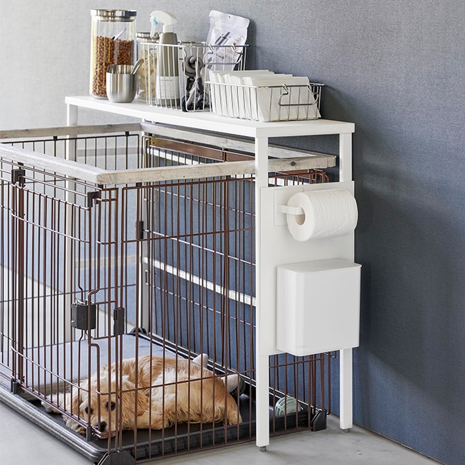 tower タワー 伸縮ペットケージ上ラック 