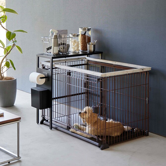 tower タワー 伸縮ペットケージ上ラック 