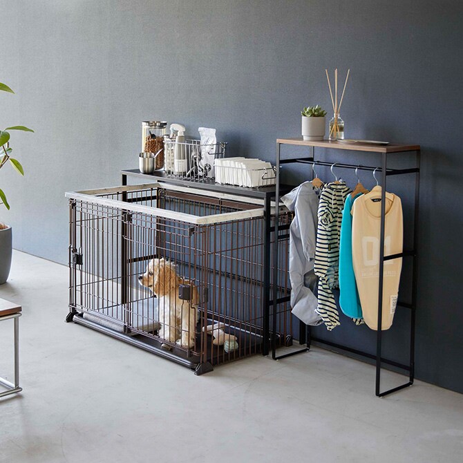 tower タワー 伸縮ペットケージ上ラック 