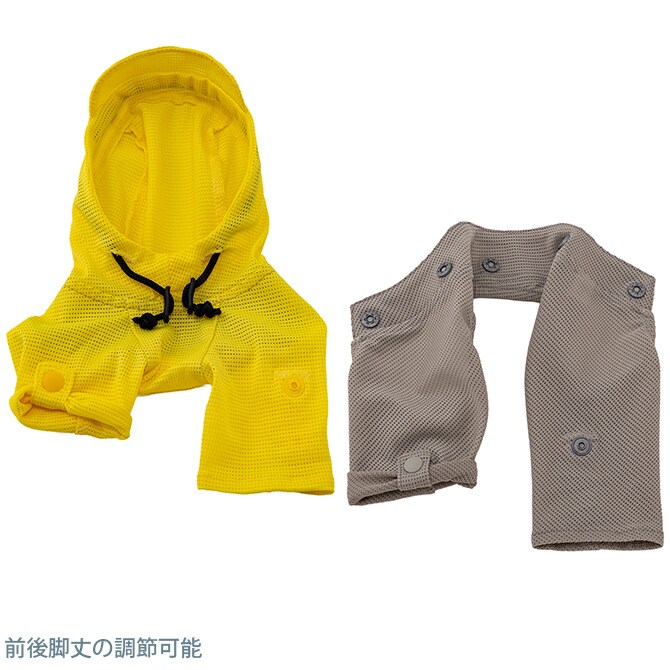 MANDARINE BROTHERS マンダリンブラザーズ インセクトシールドメッシュスーツ XL、XXL 犬 ドッグウェア 犬の服 虫除け 虫よけ 防虫 夏 メッシュ生地 インセクトシールド パーカー スーツ 2WAY