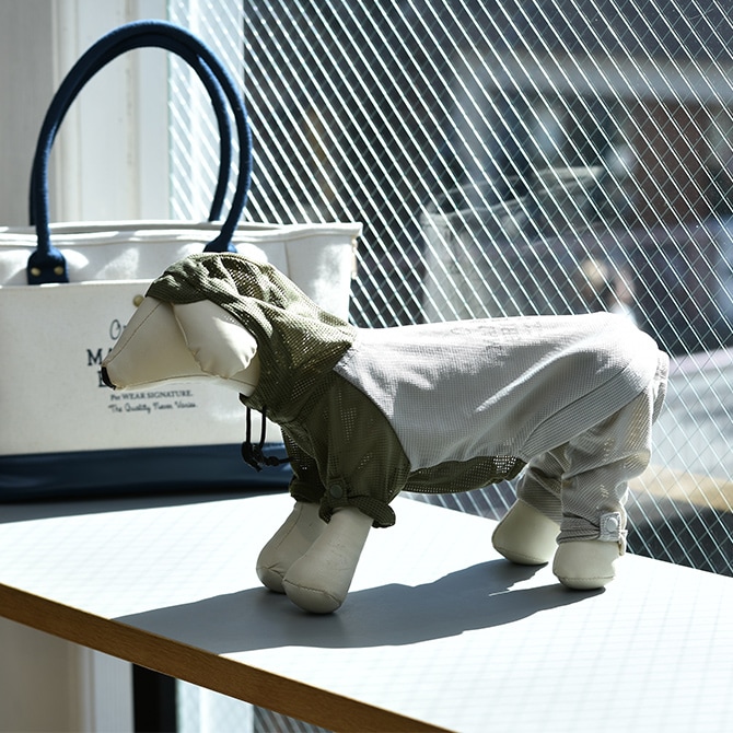 MANDARINE BROTHERS マンダリンブラザーズ インセクトシールドメッシュスーツ XL、XXL 犬 ドッグウェア 犬の服 虫除け 虫よけ 防虫 夏 メッシュ生地 インセクトシールド パーカー スーツ 2WAY