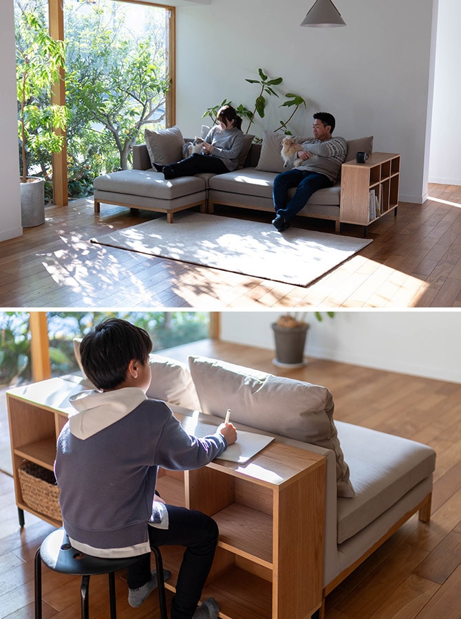 Fumi フミ 整うソファ ワイド ペット対応素材 