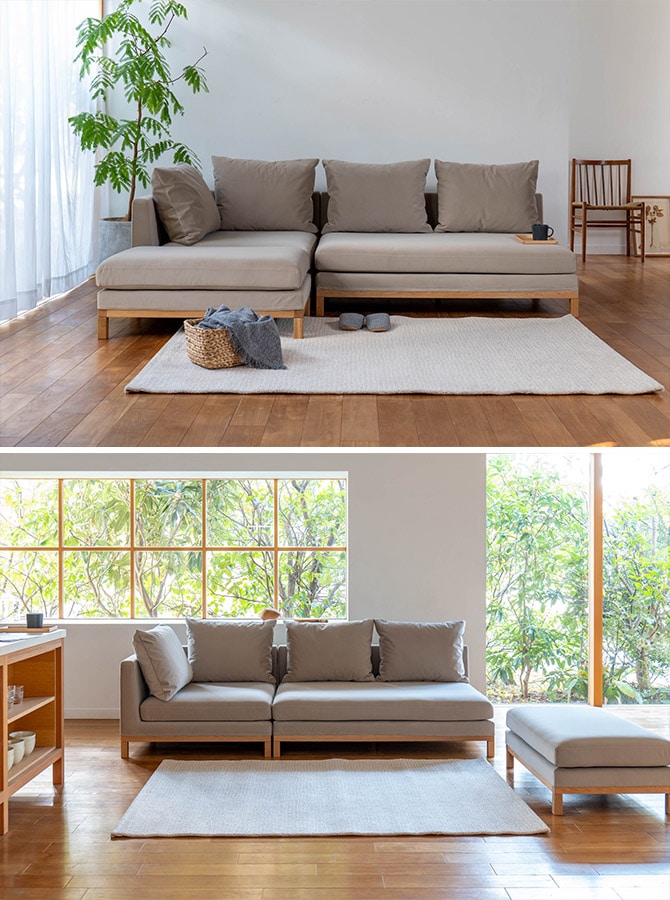 Fumi フミ 整うソファ スツール ペット対応素材 