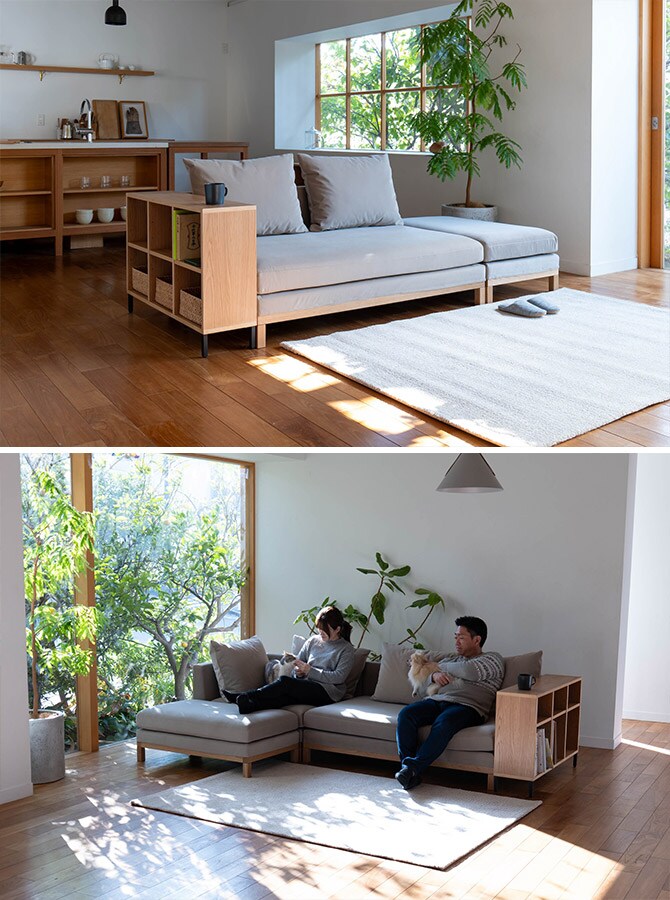 Fumi フミ 整うソファ スツール ペット対応素材 