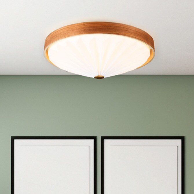 Another Garden アナザーガーデン ウッドプリーツ シーリングライト  シーリングライト おしゃれ 北欧 調光 調色 電球色 リモコン リビング 照明 インテリア  