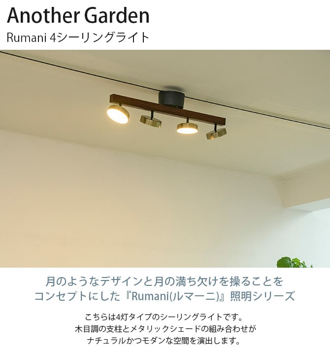 Another Garden アナザーガーデン Rumani ルマーニ 4シーリングライト