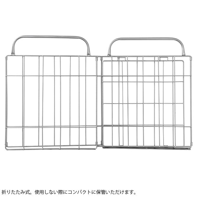 BRID ブリッド 折りたたみ ランドリースクエアバスケット キャスター付き 40L ワイド  ランドリーバスケット ワイヤーバスケット キャスター おしゃれ 大容量 布 スチール 洗濯 かご カゴ  