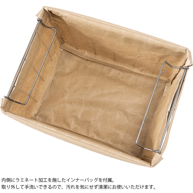 BRID ブリッド スタッキングバスケット 2段 キャスター付き ワイヤーバスケット スタッキング キャスター おしゃれ 2段 収納 布 スチール かご カゴ