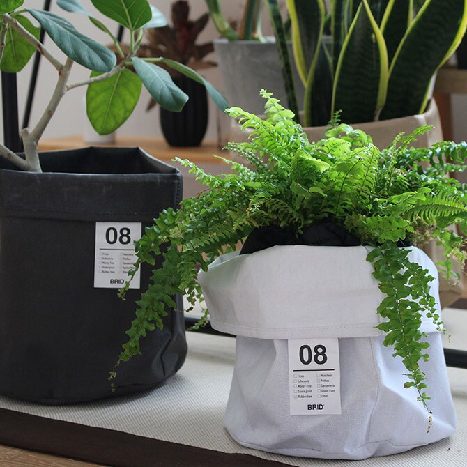 BRID ブリッド Olika プランターカバー 8号  プランターカバー 鉢カバー 8号 おしゃれ 北欧 室内 インテリア ファブリック コットン 観葉植物  