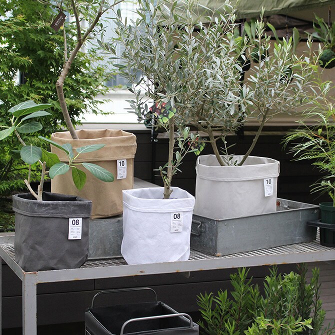 BRID ブリッド Olika プランターカバー 10号  プランターカバー 鉢カバー 10号 おしゃれ 北欧 室内 インテリア ファブリック コットン 観葉植物  