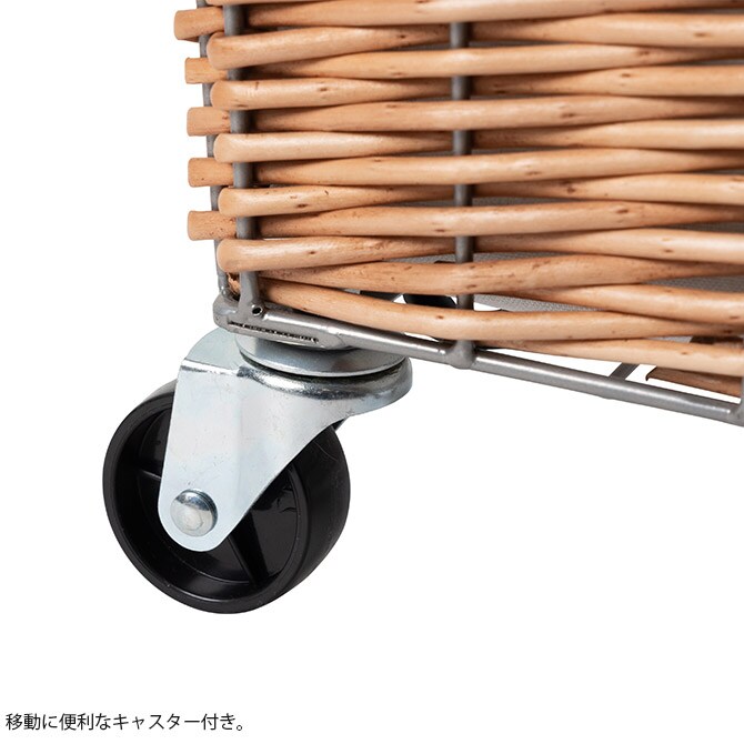 BRID ブリッド Olika ウィロー ランドリーバスケット キャスター付き 34L 