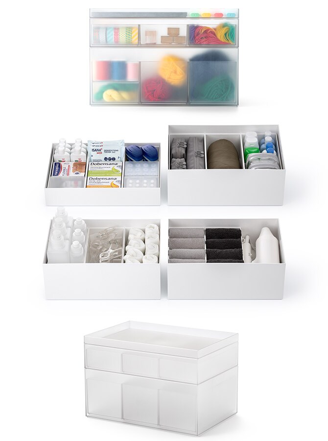 like-it ライクイット タイディアップボックス スターターキット 深型4点セット 