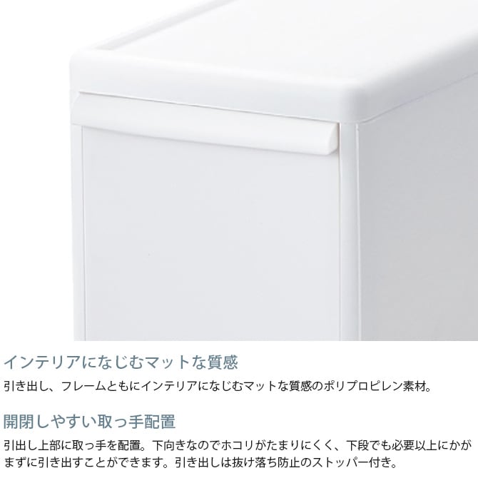 like-it ライクイット 組み合わせて使える収納ケース スリムM 3個組  収納ケース 引き出し 幅17 チェスト おしゃれ 白 収納ボックス ポリプロピレン 衣類収納 衣装ケース  