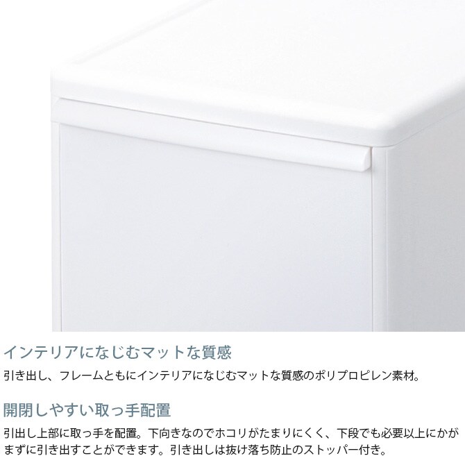 like-it ライクイット 組み合わせて使える収納ケース ミディL 3個組  収納ケース 引き出し 幅25.5 チェスト おしゃれ 白 収納ボックス ポリプロピレン 衣類収納 衣装ケース  