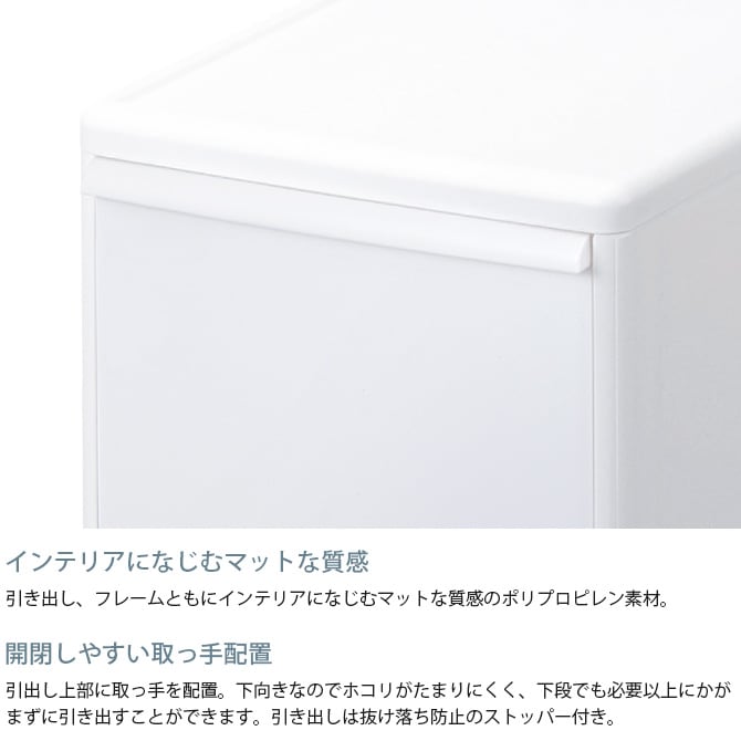 like-it ライクイット 組み合わせて使える収納ケース ミディL 単品  収納ケース 引き出し 幅25.5 チェスト おしゃれ 白 収納ボックス ポリプロピレン 衣類収納 衣装ケース  