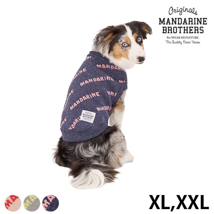 MANDARINE BROTHERS マンダリンブラザーズマンダリンロゴニット XL、XXL