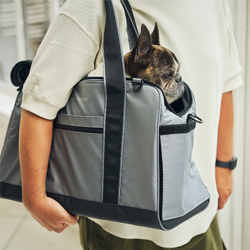 MANDARINE BROTHERS マンダリンブラザーズ ダブルフェイスキャリートートバッグ 犬用 猫用 ペット用 ペットキャリー ドッグキャリー トート ショルダー おしゃれ ユニセックス かっこいい キャリーバッグ 病院 お出かけ