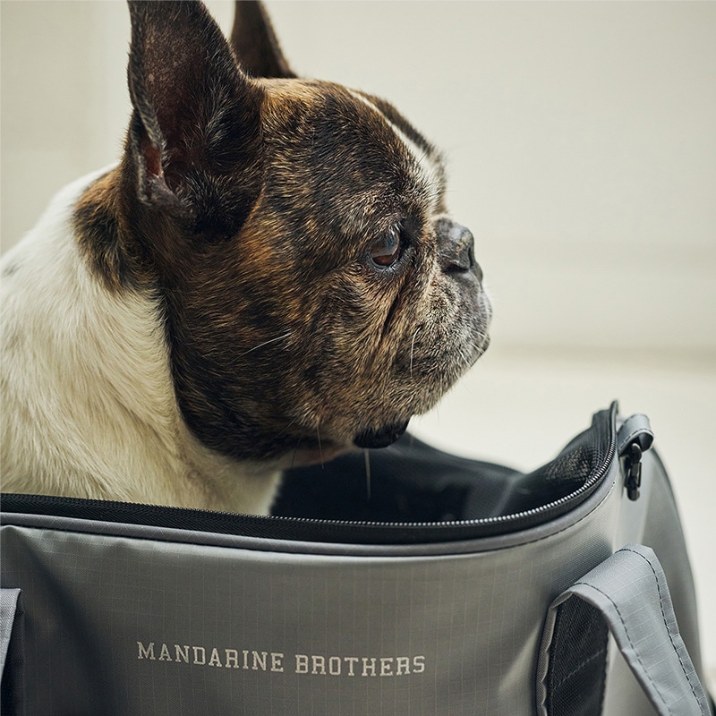 MANDARINE BROTHERS マンダリンブラザーズ ダブルフェイスキャリートートバッグ 犬用 猫用 ペット用 ペットキャリー ドッグキャリー トート ショルダー おしゃれ ユニセックス かっこいい キャリーバッグ 病院 お出かけ