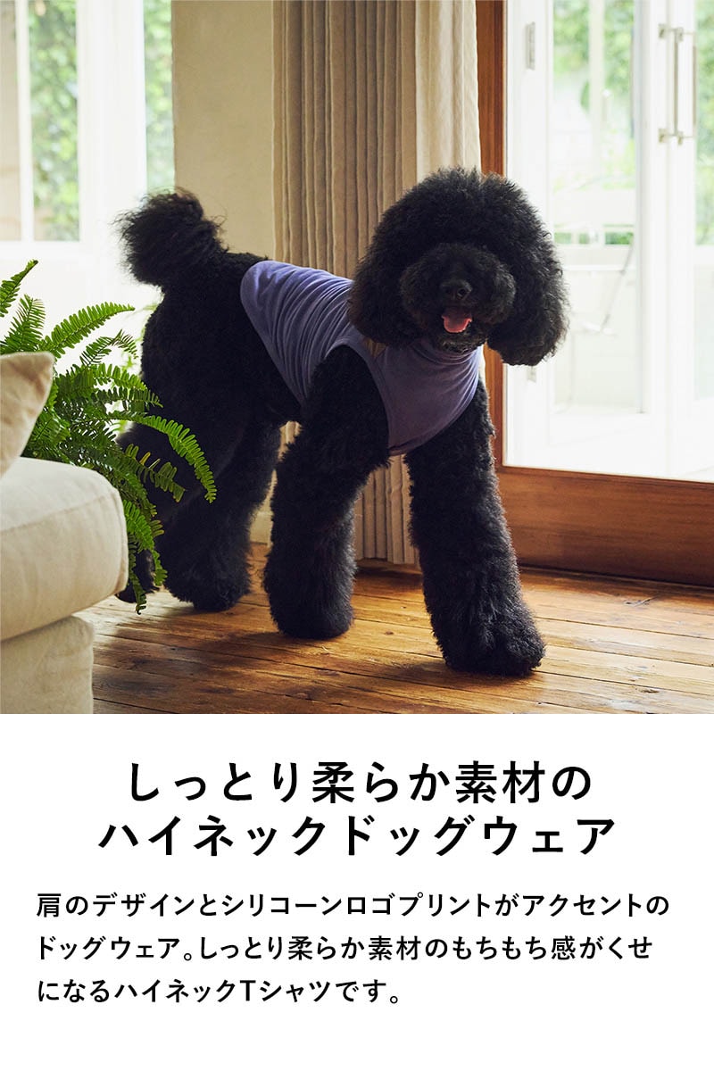 MANDARINE BROTHERS マンダリンブラザーズ モイストハイネックT XS、S  犬用 ペット用 ドッグウェア 犬の服 Tシャツ 秋冬　防寒 ハイネック 伸縮性抜群 ストレッチ  