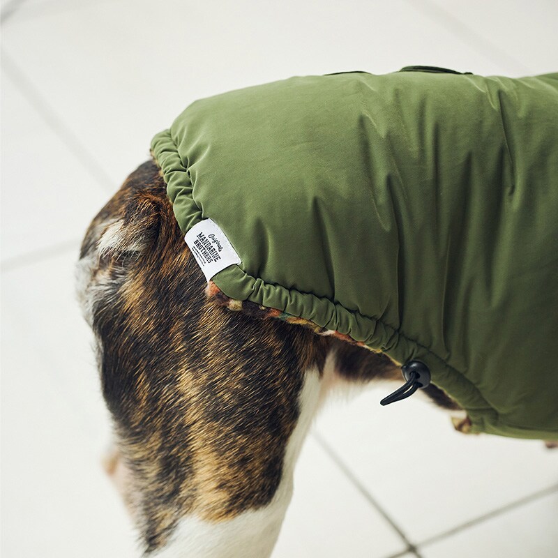 MANDARINE BROTHERS マンダリンブラザーズ リバーシブルボアベスト XS、S  犬用 ペット用 ドッグウェア 犬の服 ベスト 秋冬 防寒　暖か　温か ボアベスト おしゃれ リバーシブル  