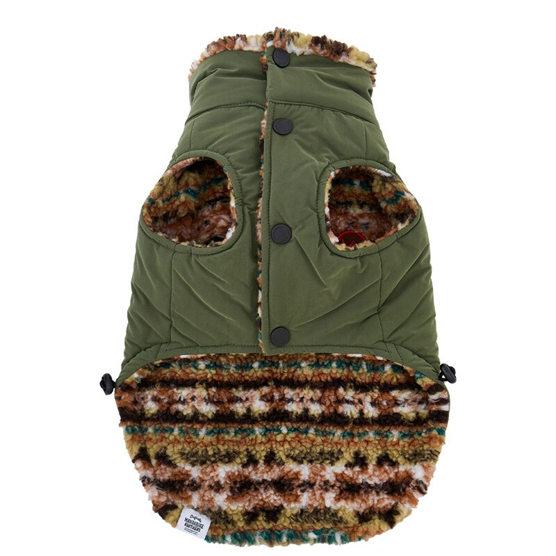MANDARINE BROTHERS マンダリンブラザーズ リバーシブルボアベスト XL、XXL  犬用 ペット用 ドッグウェア 犬の服 ベスト 秋冬 防寒　暖か　温か ボアベスト おしゃれ リバーシブル  