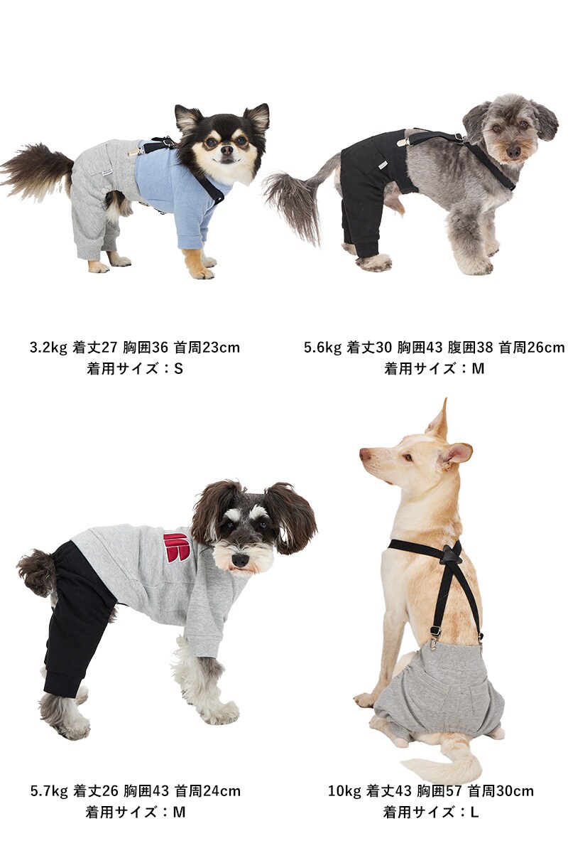 MANDARINE BROTHERS マンダリンブラザーズ サスペンダーパンツ L、XL  犬用 ペット用 ドッグウェア 犬の服 サスペンダー ベルト おしゃれ ズボン パンツ  