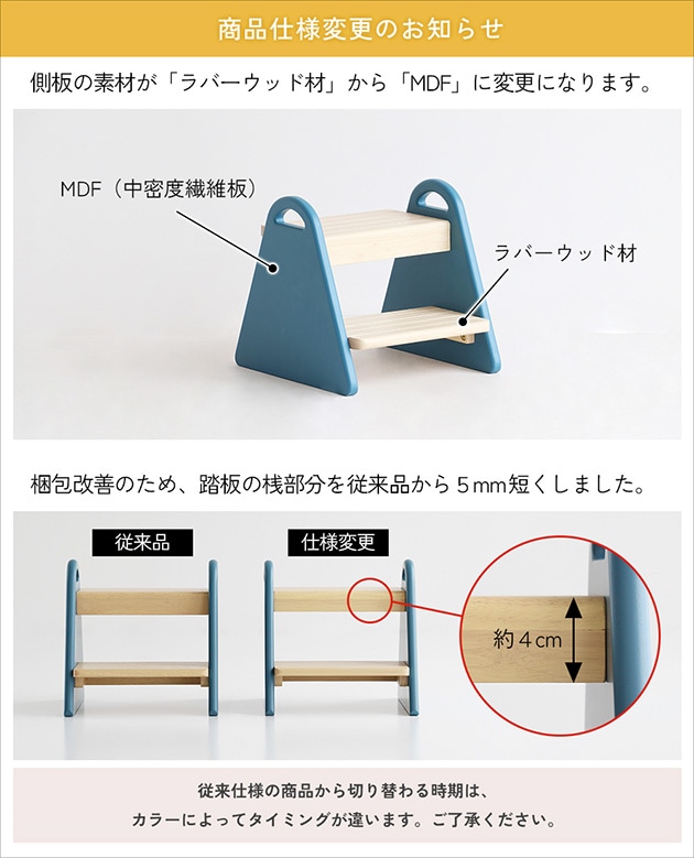 キッズステップ tine 踏み台 子供用 ステップ 2段 洗面所 おしゃれ かわいい ナチュラル 椅子 いす イス チェア