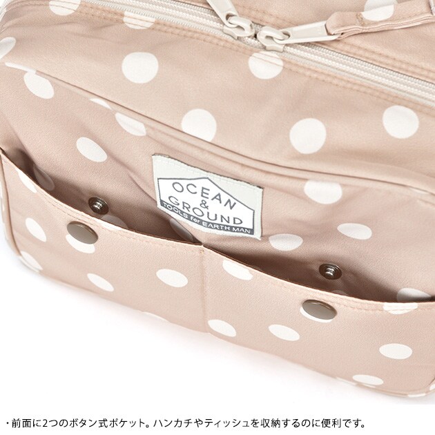 OCEAN＆GROUND オーシャンアンドグラウンド ショルダーバッグ DOT＆STRIPE  ショルダーバッグ バッグ  キッズ 子ども 子供 男の子 女の子 通園 通学 おしゃれ かわいい 入学準備  