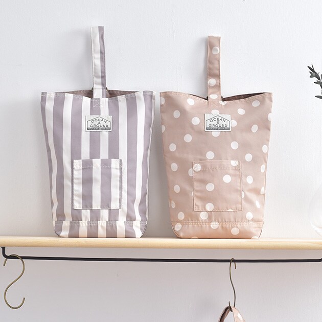 OCEAN＆GROUND オーシャンアンドグラウンド シューズバッグ DOT＆STRIPE  シューズケース おしゃれ 上履き入れ 子ども 子供 キッズ 男の子 女の子 通園 通学 習い事 かわいい  