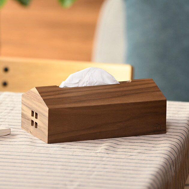 tente テンテ WOOD House Style Soft pack  ティッシュケース ティッシュボックスケース 木製 ソフトパック おしゃれ シンプル ナチュラル かわいい ボックスティッシュケース ティッシュカバー  