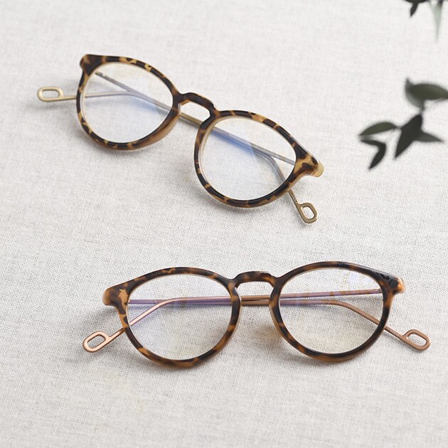 Ciqi シキ EVANS PCレンズ  PCメガネ レディース ボスリントン おしゃれ UVカット ブルーライトカット メガネ 度なし PC眼鏡 ラウンド型  