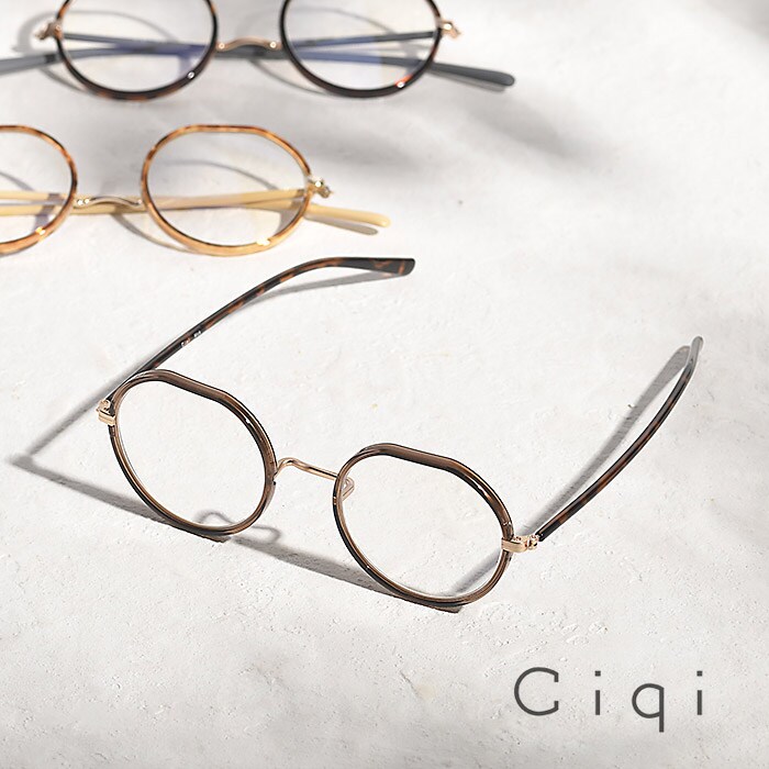 Ciqi シキ MIKK PCメガネ 度なし 約40％ブルーライトカット  PC眼鏡 PCめがね レディース 女性 ラウンド型 おしゃれ UVカット 紫外線カット サングラス 伊達メガネ パソコンメガネ パソコン眼鏡  