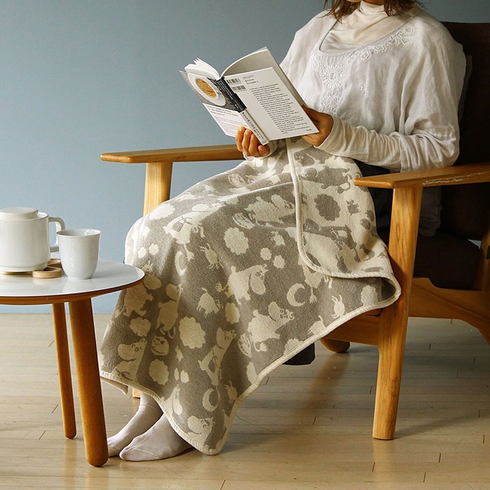 KLIPPAN クリッパン【正規取扱店】 シュニールコットン ミニブランケット ピルビ＆ムーミン  ベビー 赤ちゃん おくるみ ブランケット 厚手 おしゃれ かわいい 北欧 洗濯機 洗える 出産祝い ギフト プレゼント  